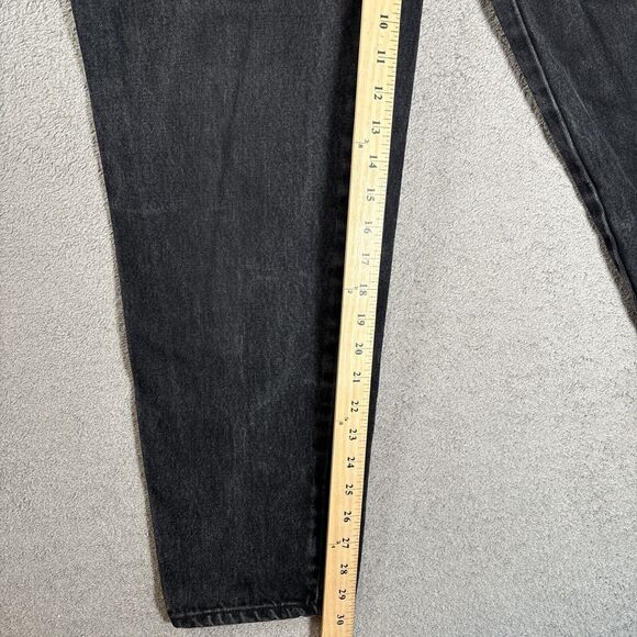 Sync By Union Bay Black Jeans Women's 27x29 High Rise Straight Leg Mom Jeans - Picture 7 of 10